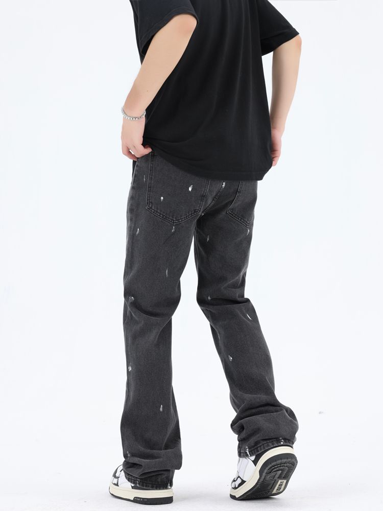 Autumn and winter loose jeans Casual wide leg pants for women