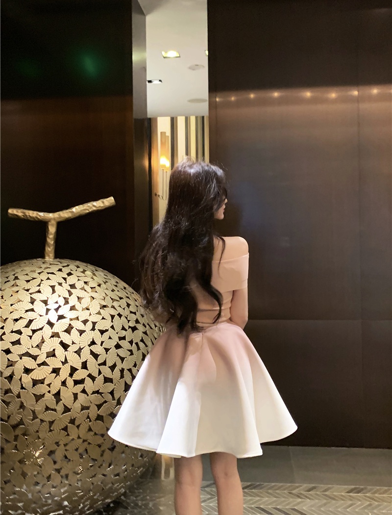 Temperament tops A-line skirt 2pcs set for women