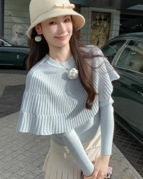 Lazy fashion tender Korean style sweater 2pcs set