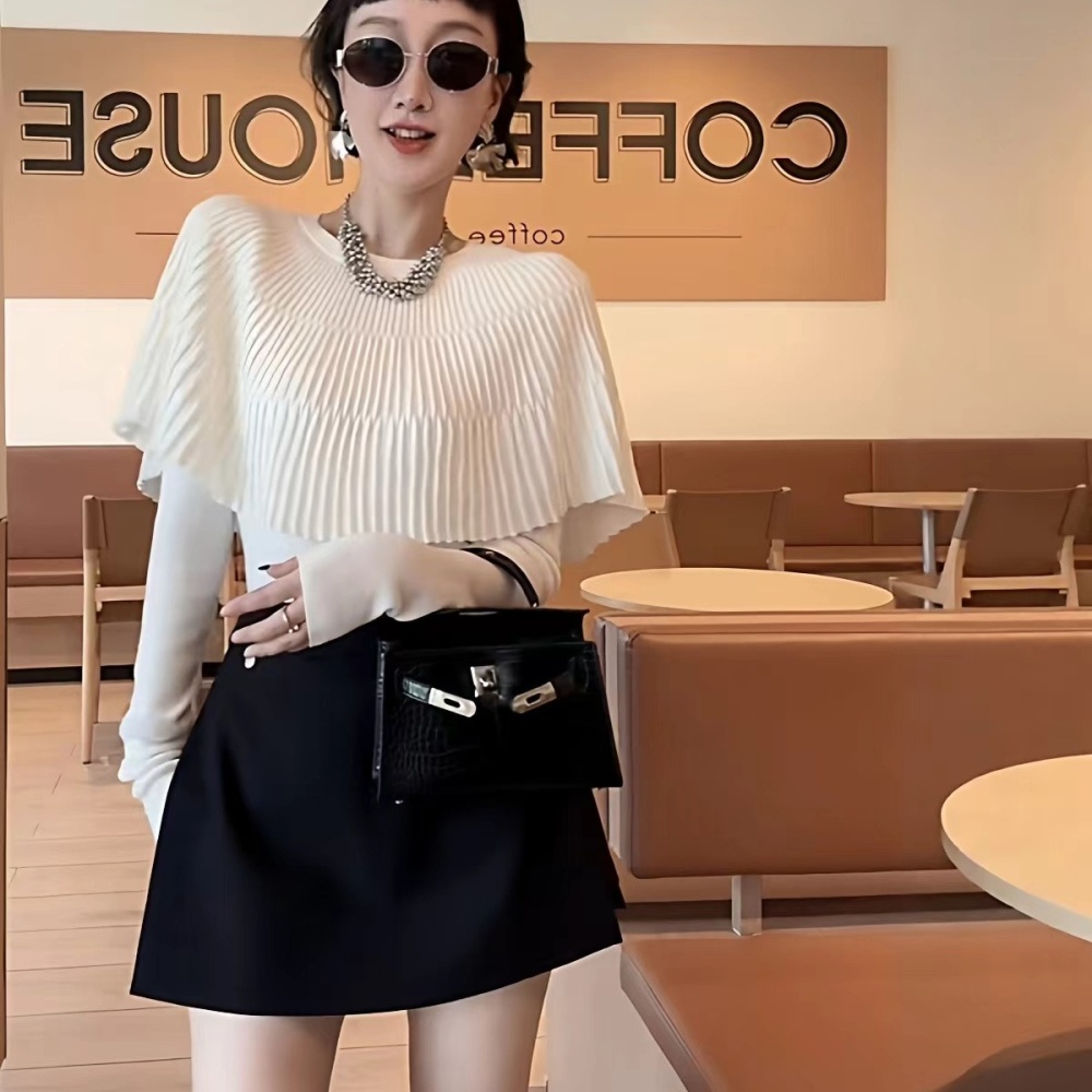 Lazy fashion tender Korean style sweater 2pcs set