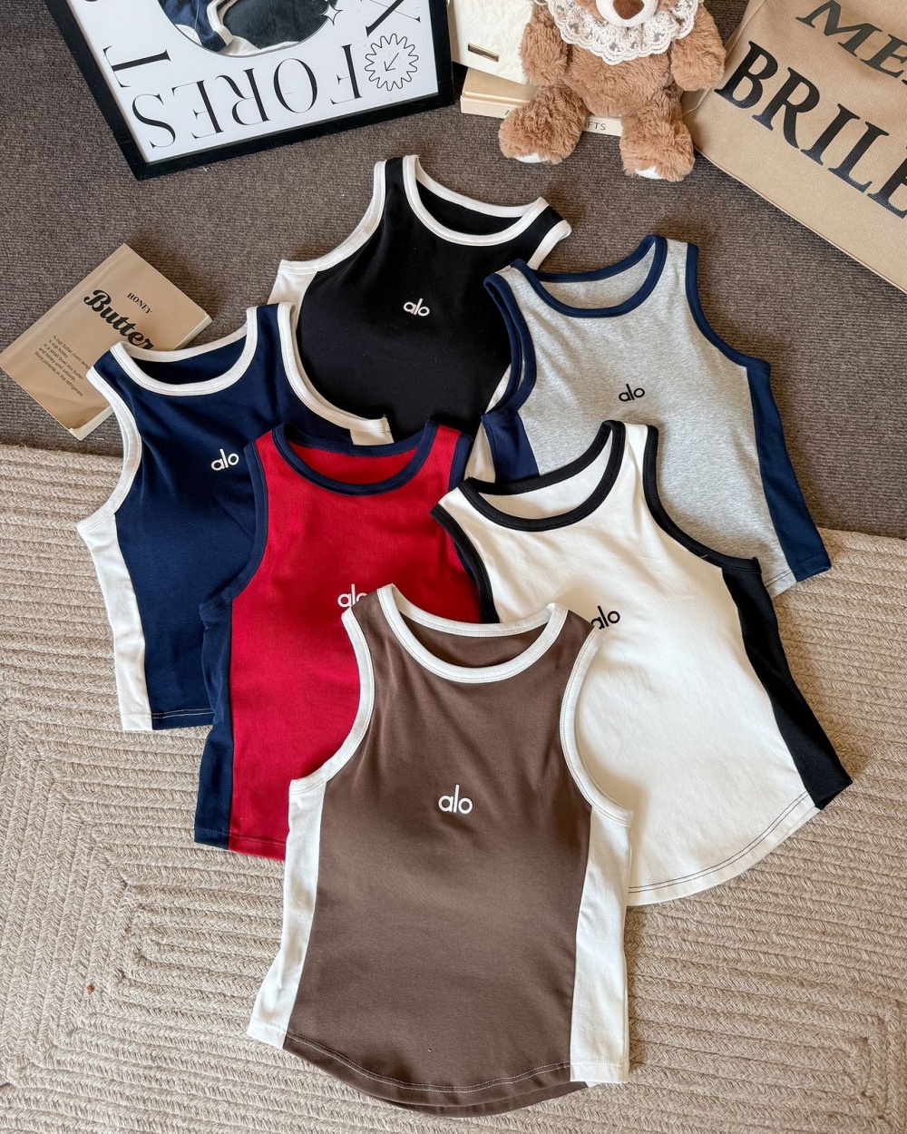 Fixed slim Casual embroidered mixed colors vest for women