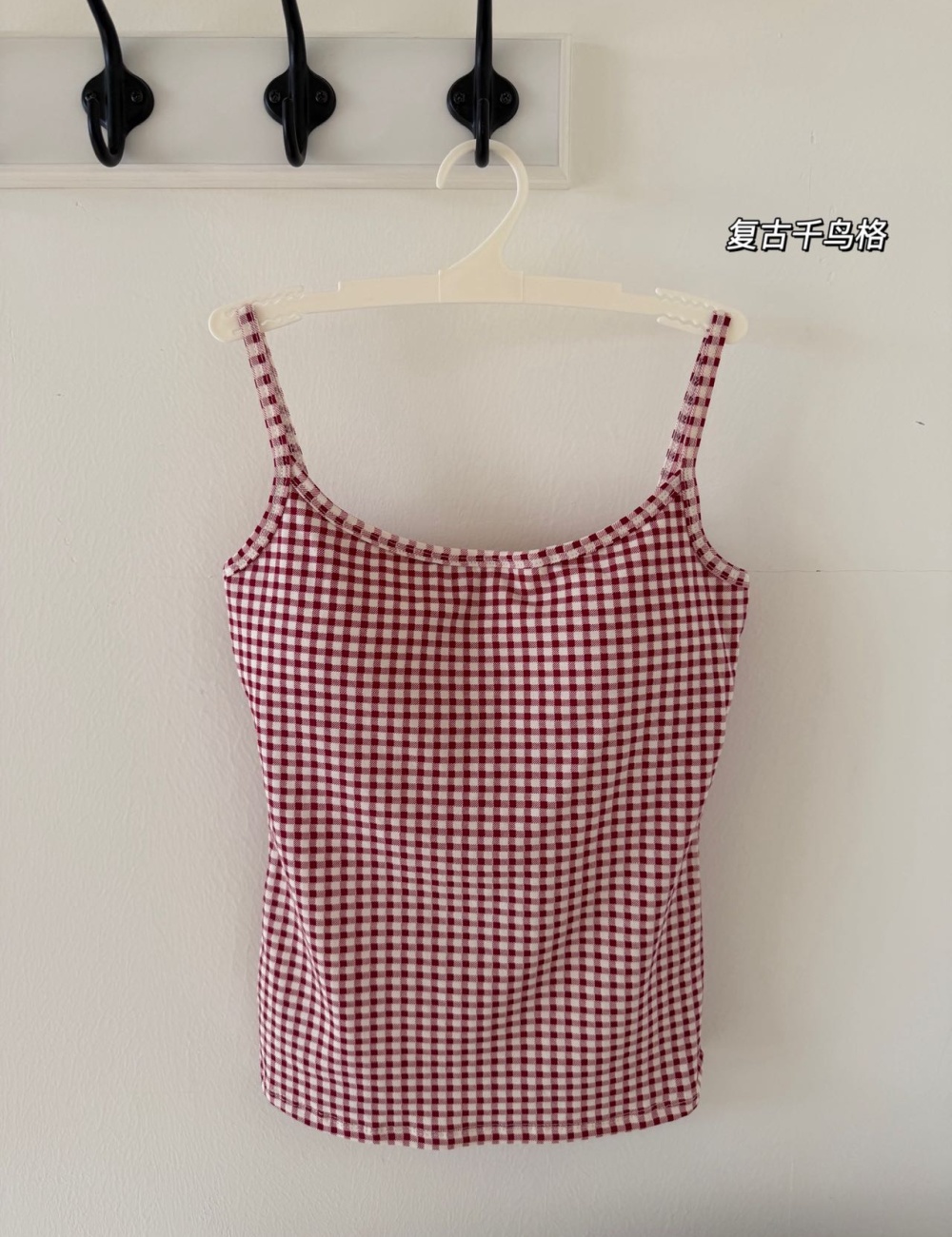 Polka dot maiden sling tops red with chest pad vest