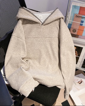 Hooded thermal tops autumn and winter loose hoodie