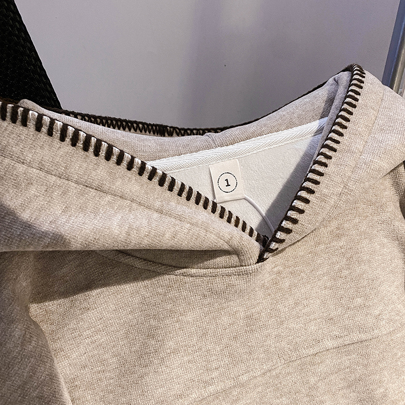 Hooded thermal tops autumn and winter loose hoodie