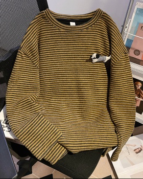 Spring and autumn T-shirt stripe tops