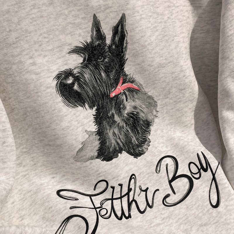 Spring and autumn loose tops round neck hoodie for women