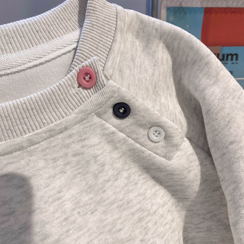 Spring and autumn loose tops round neck hoodie for women