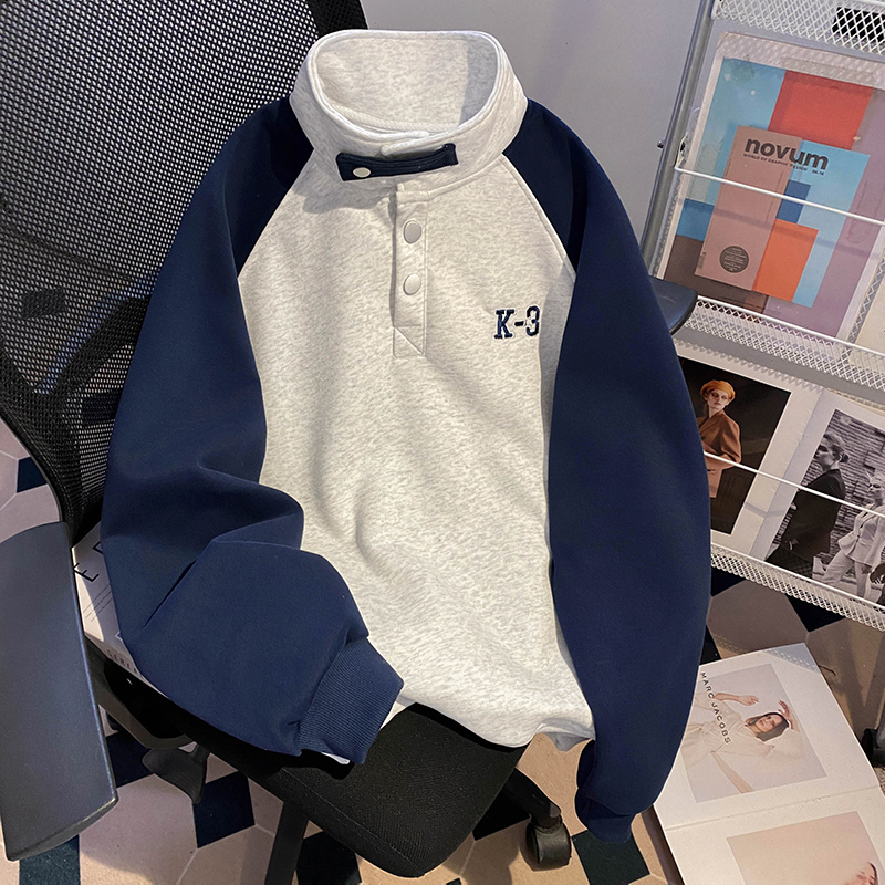 Raglan sleeve couple clothes plus velvet tops