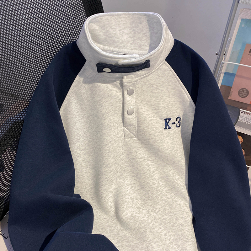 Raglan sleeve couple clothes plus velvet tops