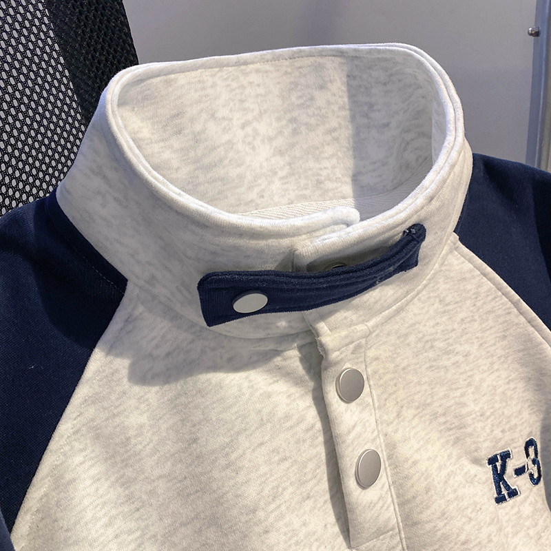 Raglan sleeve couple clothes plus velvet tops