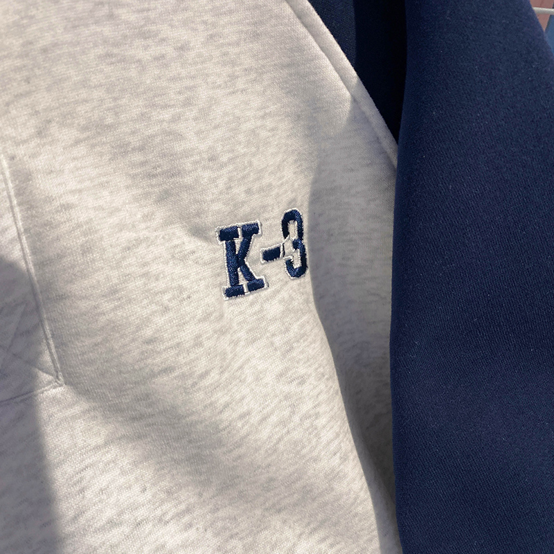 Raglan sleeve couple clothes plus velvet tops