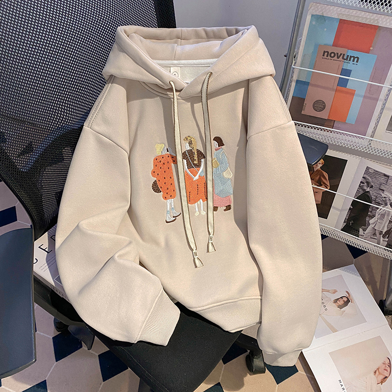 Autumn and winter hoodie Korean style tops for women