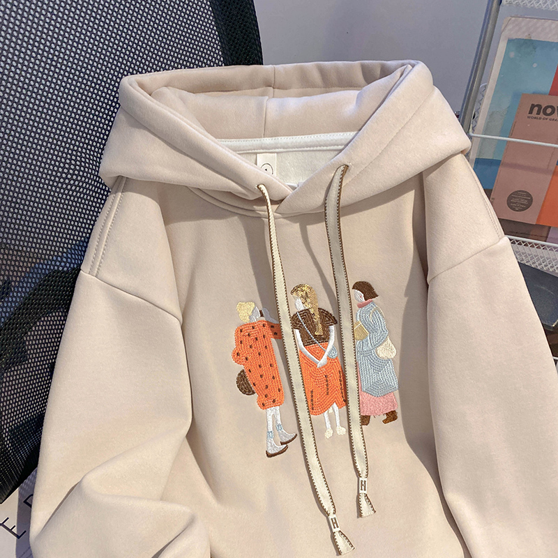 Autumn and winter hoodie Korean style tops for women