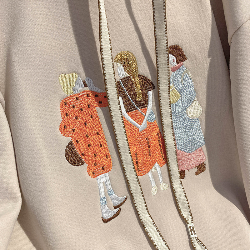 Autumn and winter hoodie Korean style tops for women