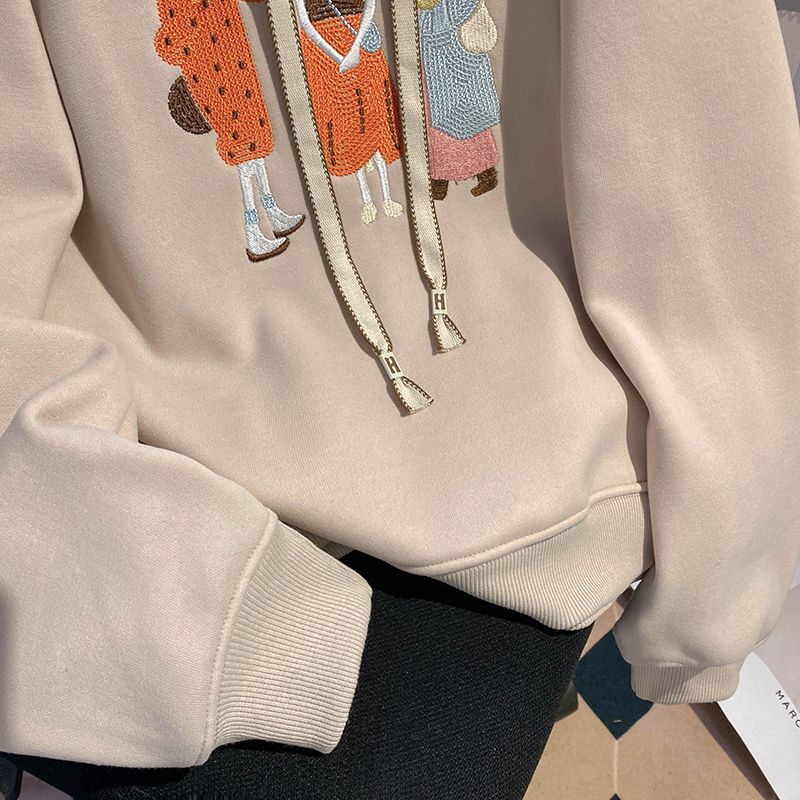 Autumn and winter hoodie Korean style tops for women