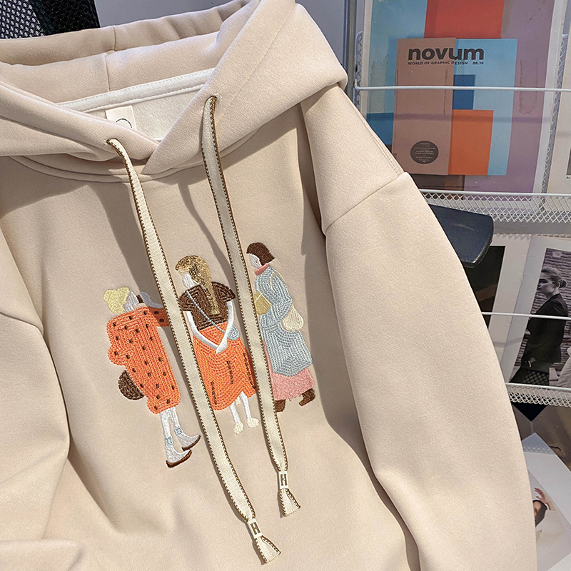 Autumn and winter hoodie Korean style tops for women