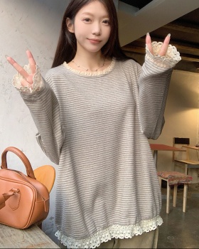 Imitation of cashmere T-shirt spring and autumn tops