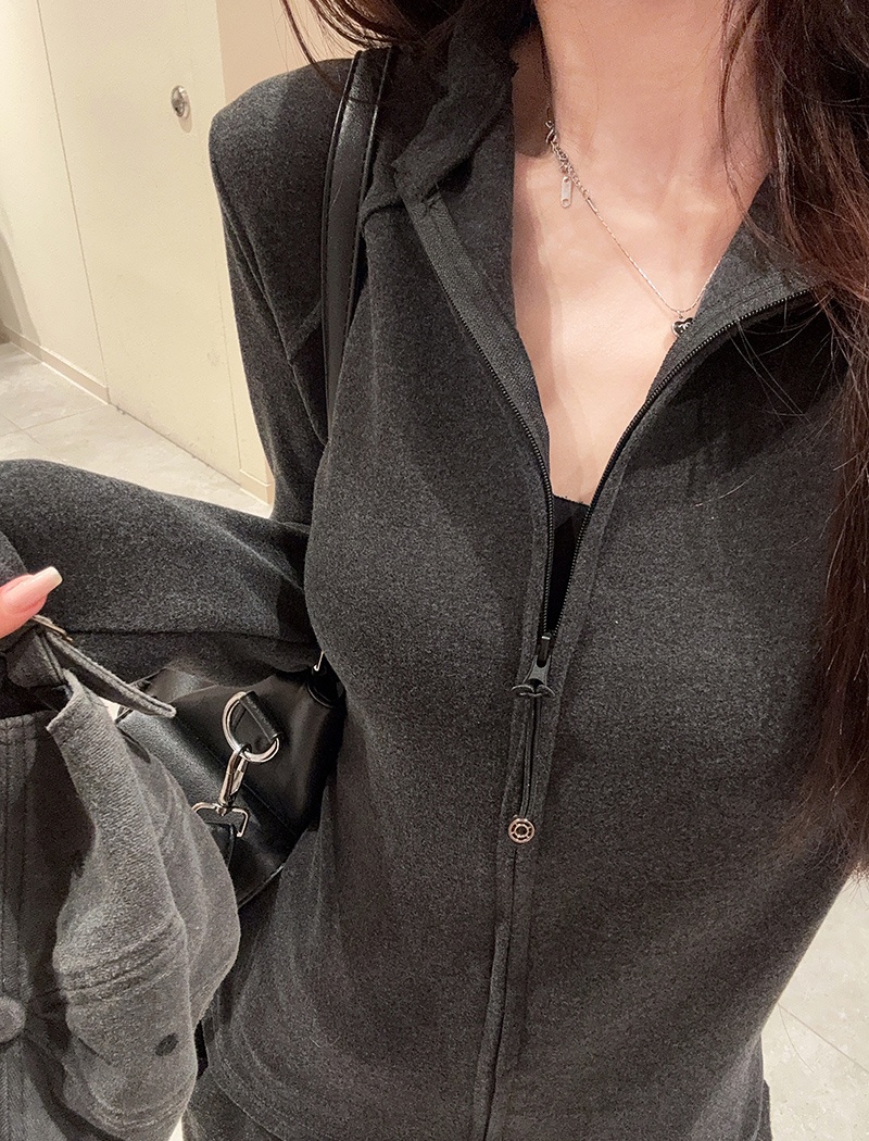 Thin long sleeve bottoming shirt slim tops for women