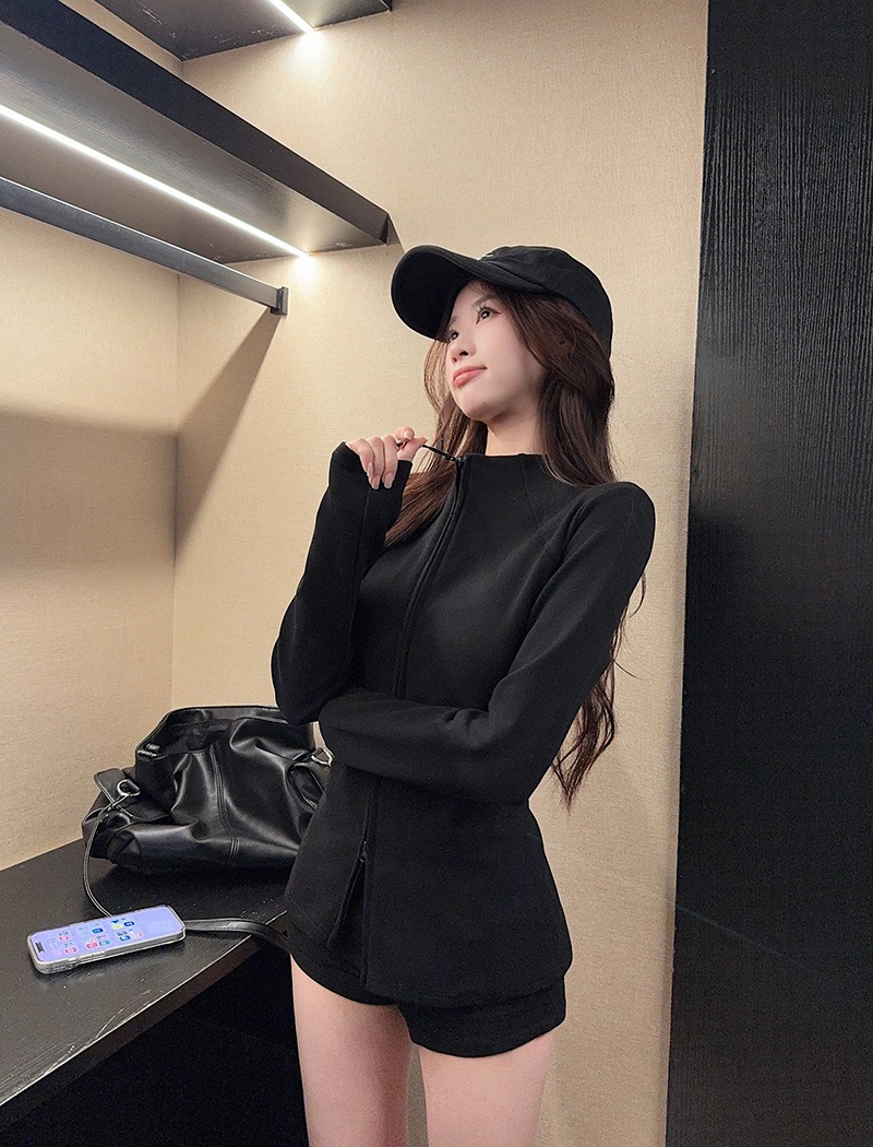 Thin long sleeve bottoming shirt slim tops for women
