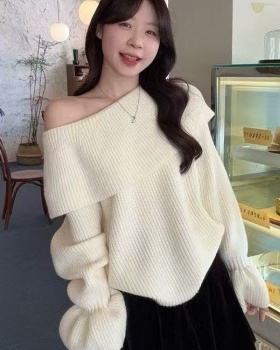 Pullover thermal temperament France style sweater