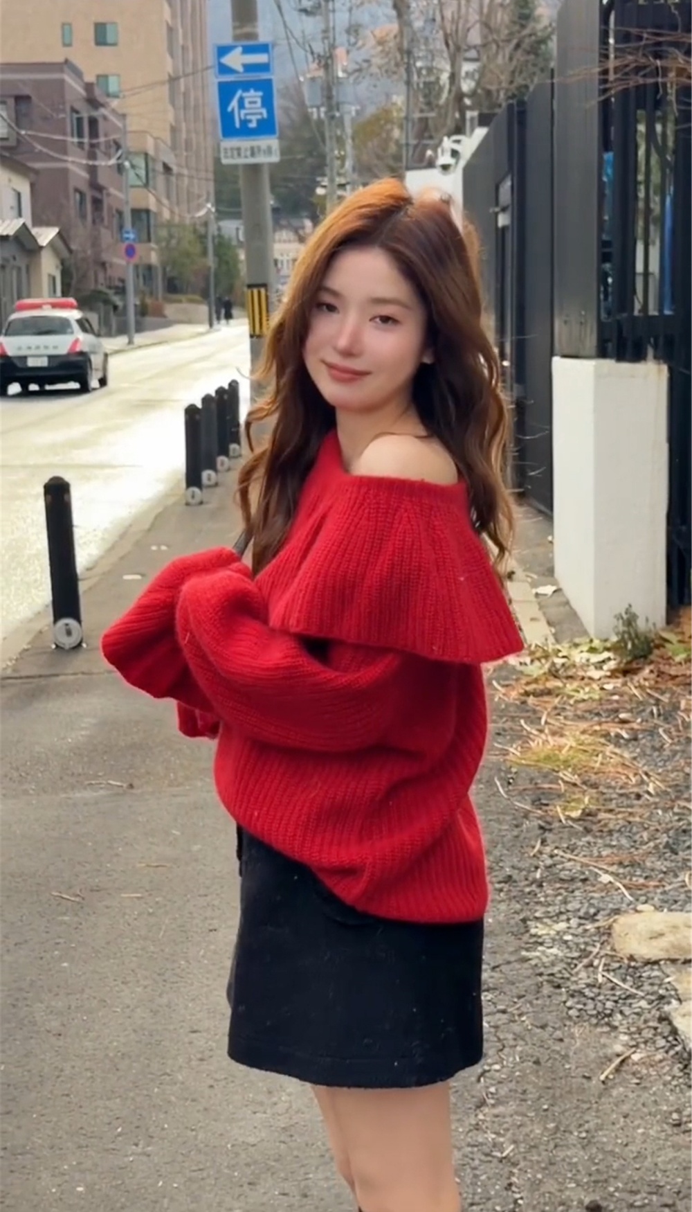 Pullover thermal temperament France style sweater