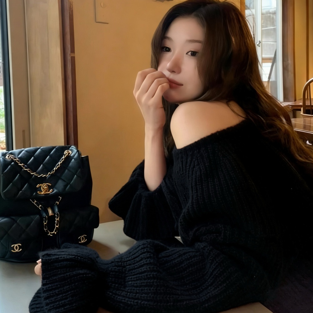 Pullover thermal temperament France style sweater