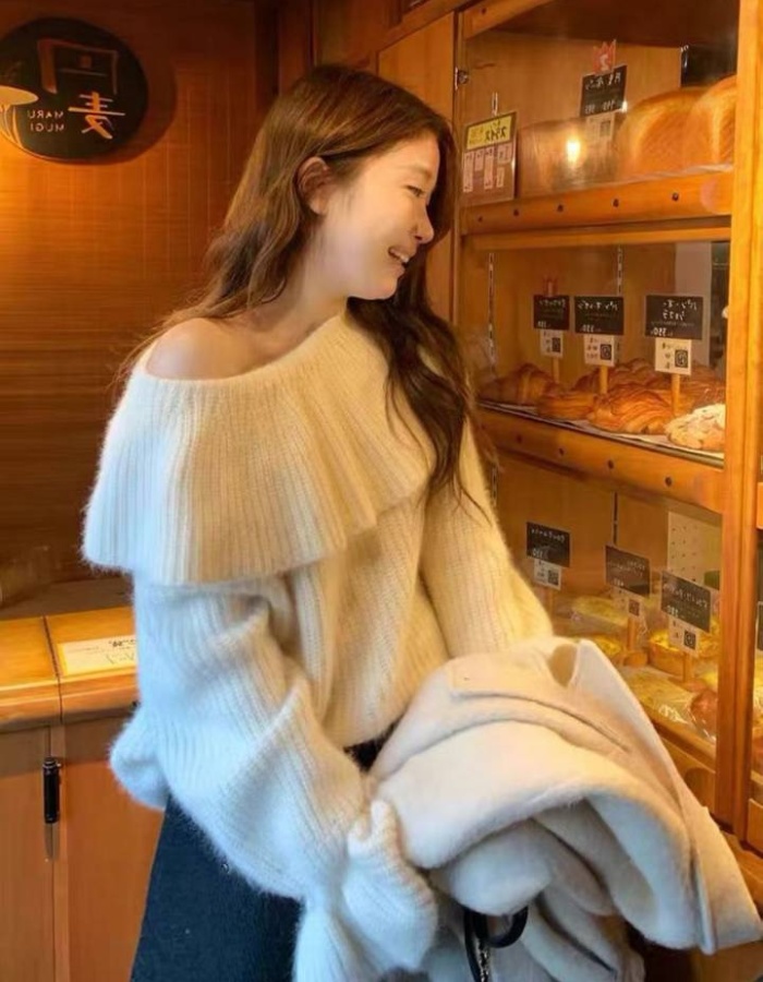 Pullover thermal temperament France style sweater