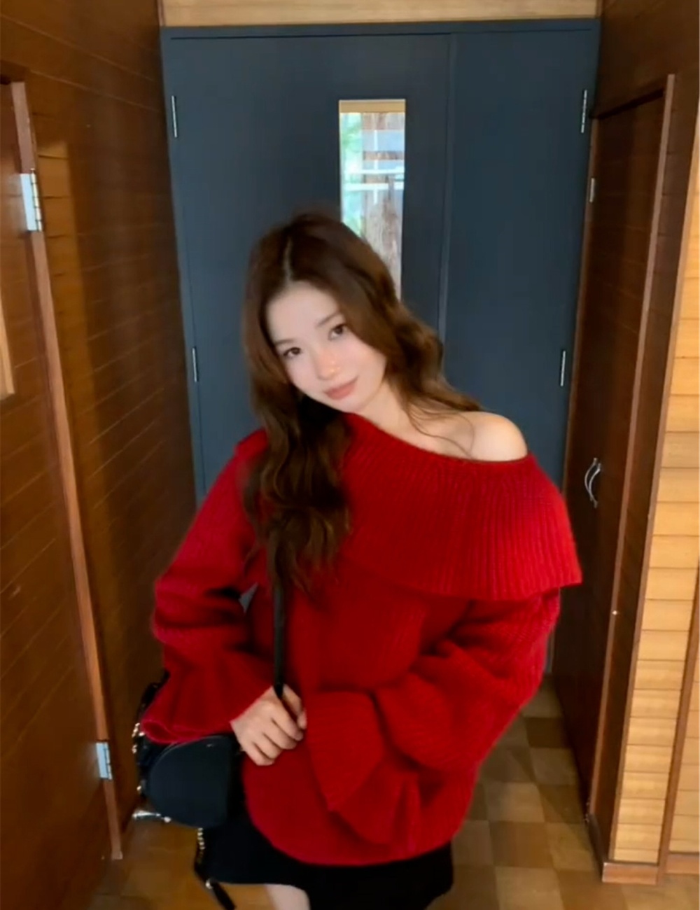 Pullover thermal temperament France style sweater