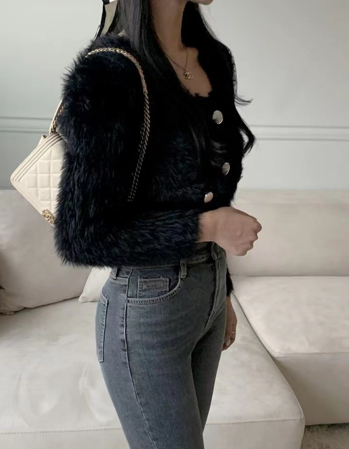 Autumn and winter elmo sweater sweet plush cardigan