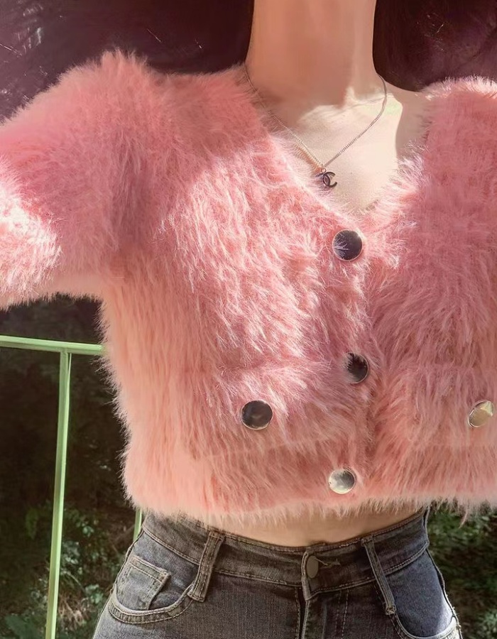 Autumn and winter elmo sweater sweet plush cardigan