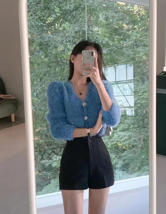 Autumn and winter elmo sweater sweet plush cardigan