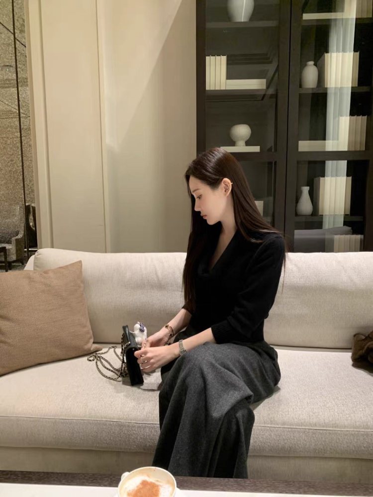 Spring Korean style temperament long sleeve all-match sweater