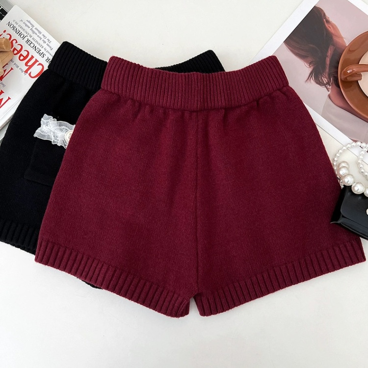 Knitted autumn and winter chanelstyle shorts