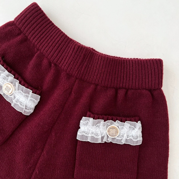 Knitted autumn and winter chanelstyle shorts