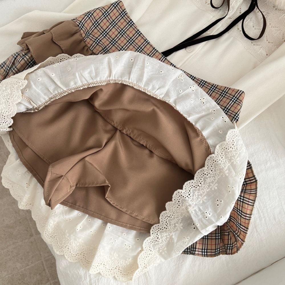 Leopard sweater eco-friendly fur collar short skirt a set