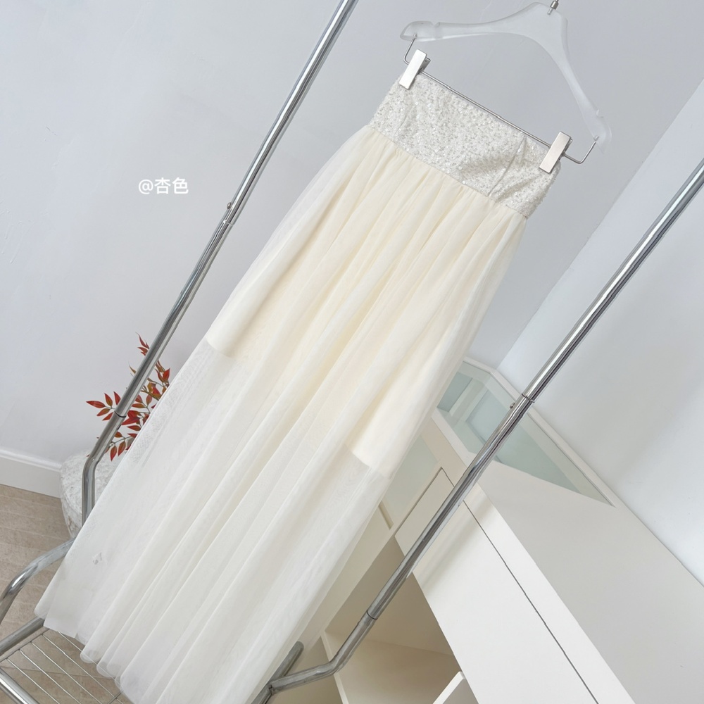 Classical lace dress streamer formal dress for women