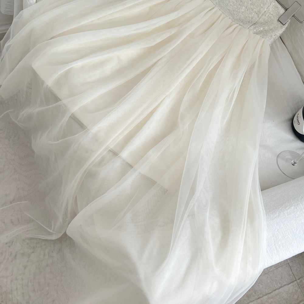 Classical lace dress streamer formal dress for women