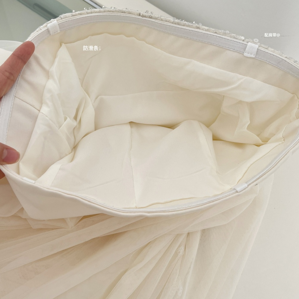 Classical lace dress streamer formal dress for women