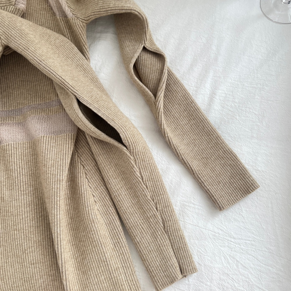 Inside the ride package hip knitted spicegirl bottoming dress