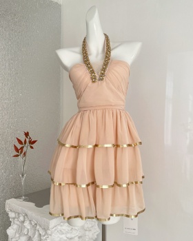 Cake diamond halter dress