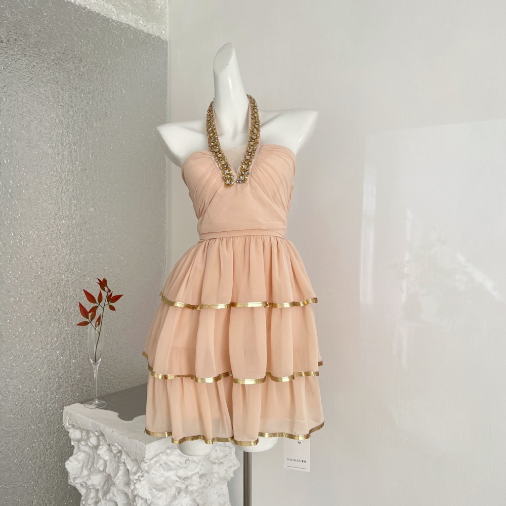 Cake diamond halter dress