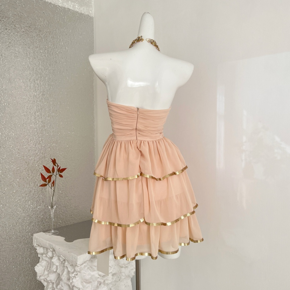 Cake diamond halter dress