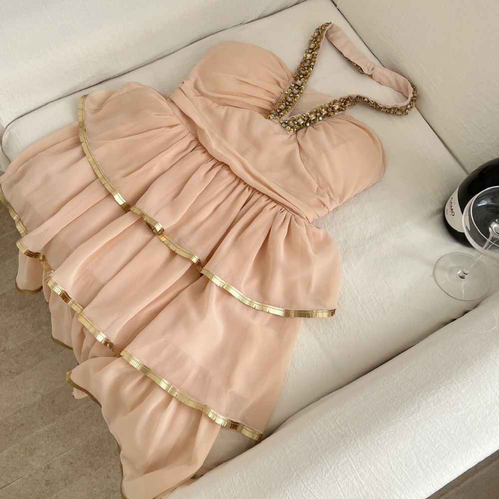 Cake diamond halter dress