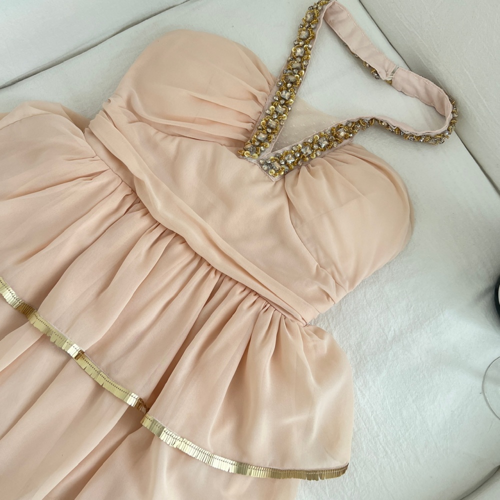 Cake diamond halter dress