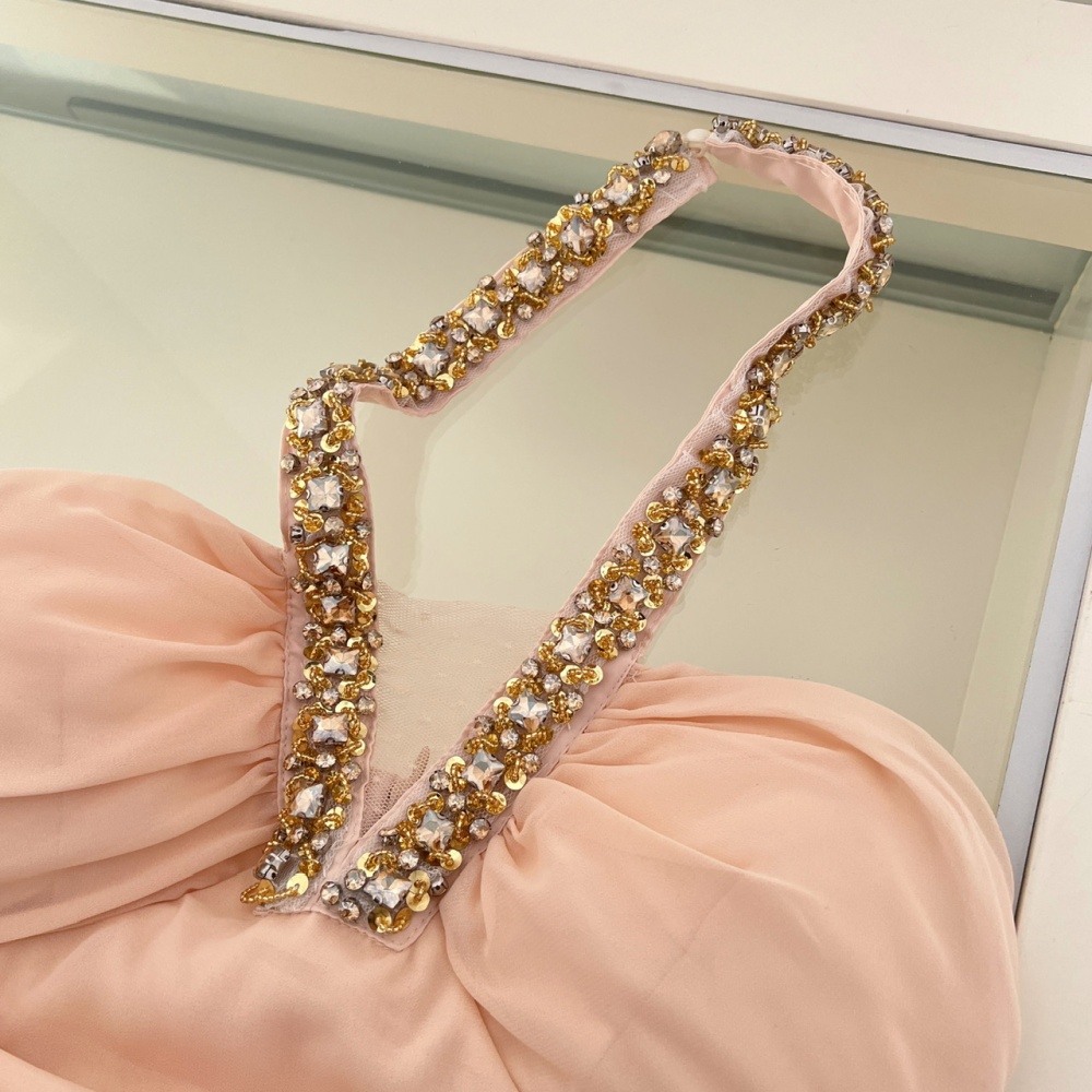 Cake diamond halter dress