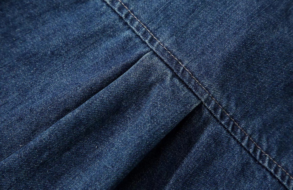 Mixed colors navy blue Korean style shirt