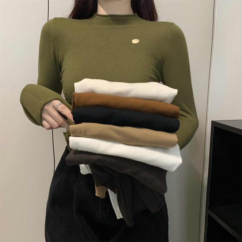 Autumn and winter inside the ride sweater pure tops for women