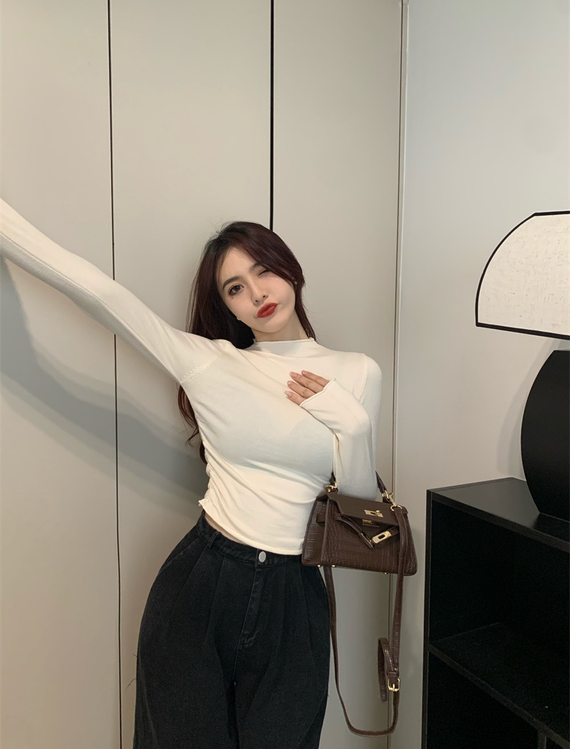 Autumn and winter inside the ride sweater pure tops for women