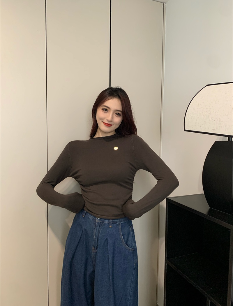 Autumn and winter inside the ride sweater pure tops for women