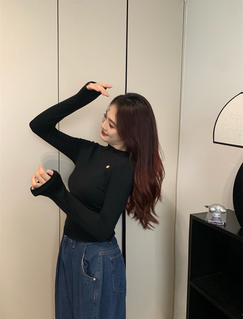 Autumn and winter inside the ride sweater pure tops for women